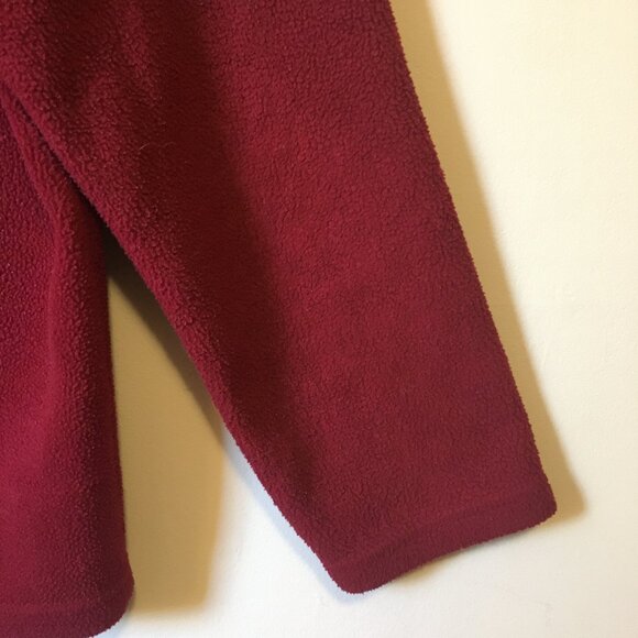 Carroll Reed Red Embroidered Fleece Pullover - Picture 11 of 16